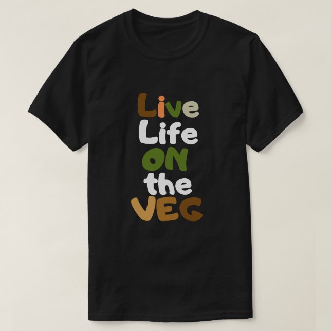 Camiseta Vive la Vida en el Veg (Diseño del anverso)