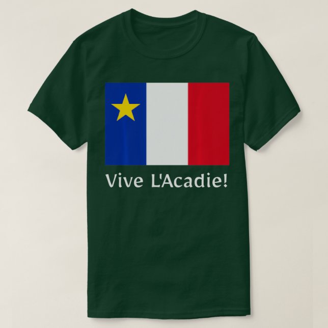 Camiseta Vive L'Acadie (Diseño del anverso)