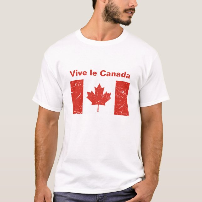 Camiseta Vive le Canada (Anverso)