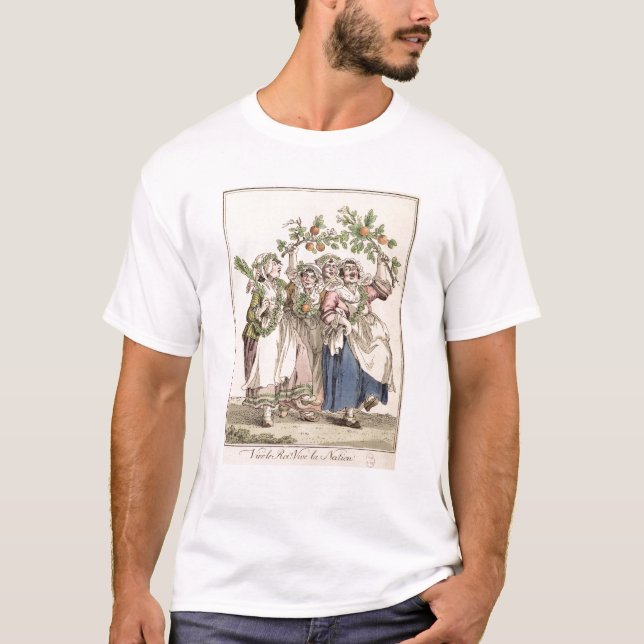 Camiseta Vive le Roi, la Nation de Vive (Anverso)