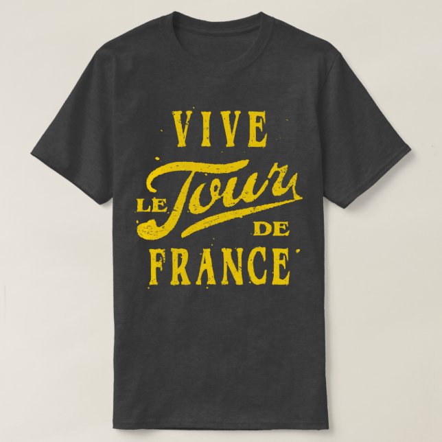 Camiseta Vive Le Tour de France Rustic (Diseño del anverso)