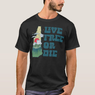 Camiseta Vive Libre O Muere Estatua de New Hampshire de Sen