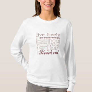 Camiseta Vive libremente la sudadera con capucha