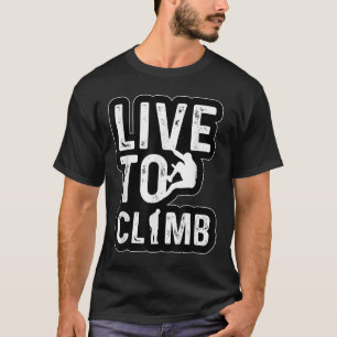 Camiseta Vive Para Escalar Aventurero De Senderismo Retro A