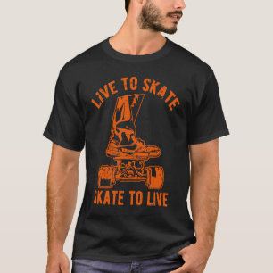 Camiseta Vive para patinar en Skate para vivir con problema