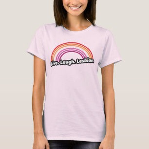 Camiseta Vive Ríe Lesbiana