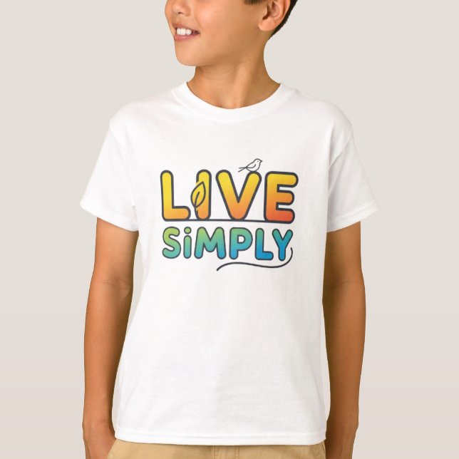 CAMISETA VIVE SENCILLAMENTE (Anverso)