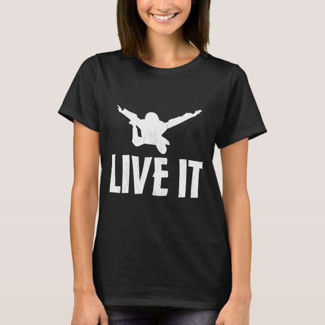 Camiseta Vive Skydive paracaidismo (Anverso)