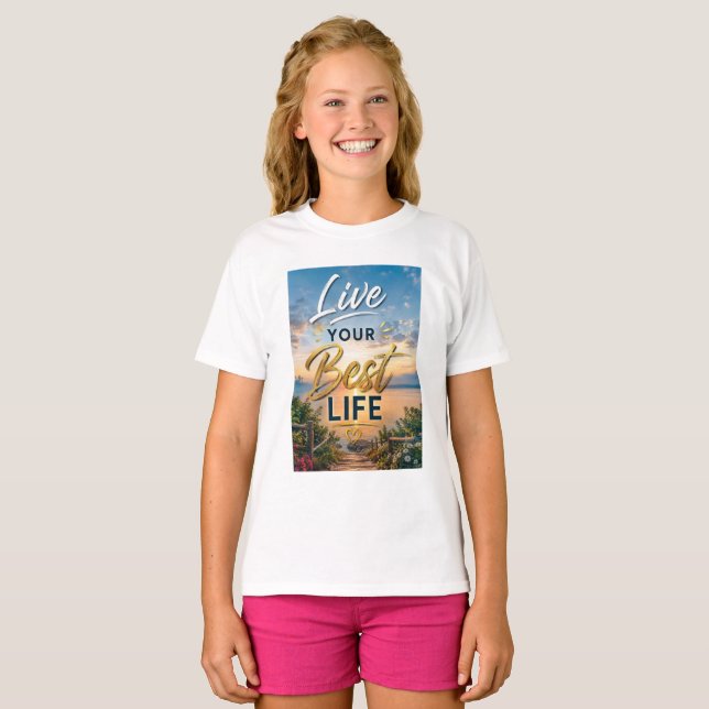 Camiseta Vive Tu Mejor Vida (Anverso completo)