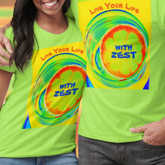 Camiseta Vive tu vida con brío psicodélico (Subido por el creador)