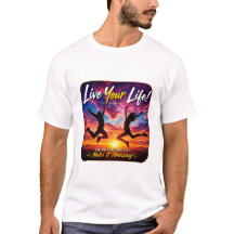 Vive Tu Vida Diseño Inspirador de Atardecer