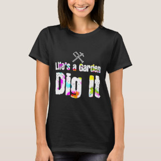 Camiseta Vive Un Jardín Tirar Ajardinada Motivación