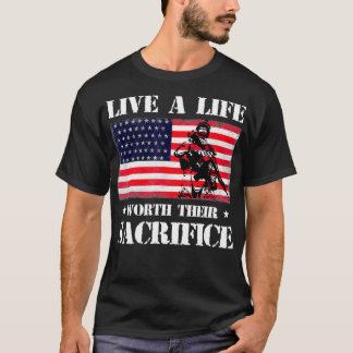 Camiseta Vive Una Vida Que Vale La Pena Sacrificar A Los Ve