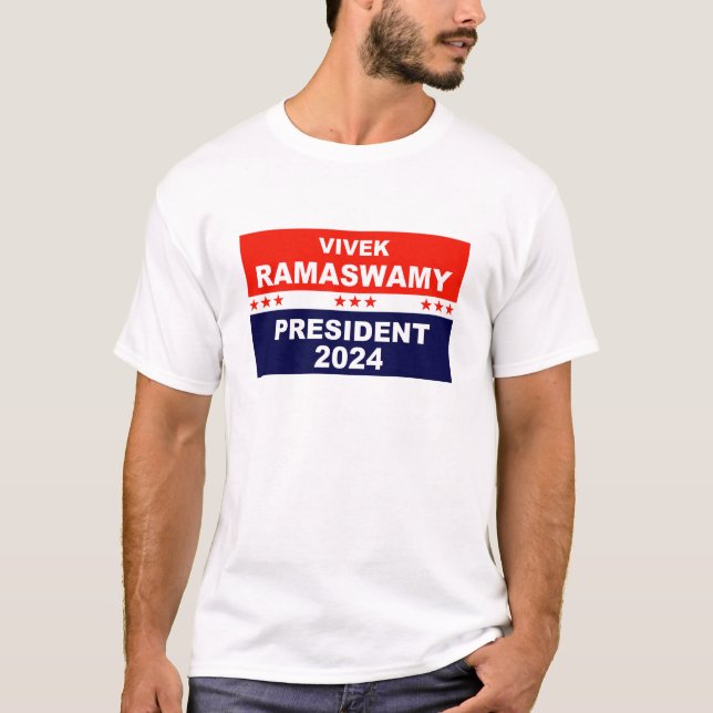 Camiseta Vivek Ramaswamy President 2024 (Anverso)