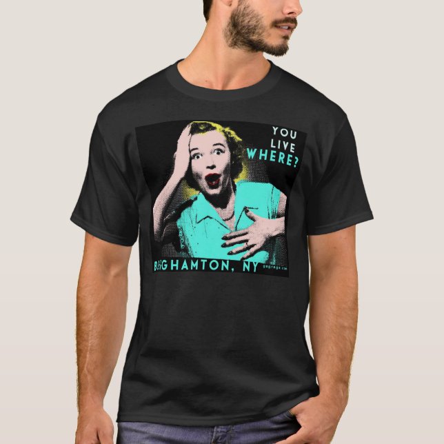 CAMISETA ¿VIVES DÓNDE? (Anverso)