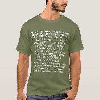 Camiseta Vives En Una Granja De Impuestos Como Humanos De R