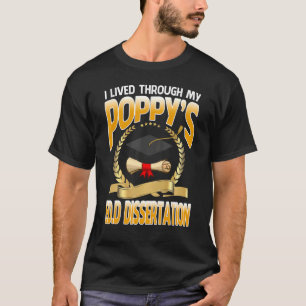 Camiseta Viví a través de la graduación de mi amapola de te
