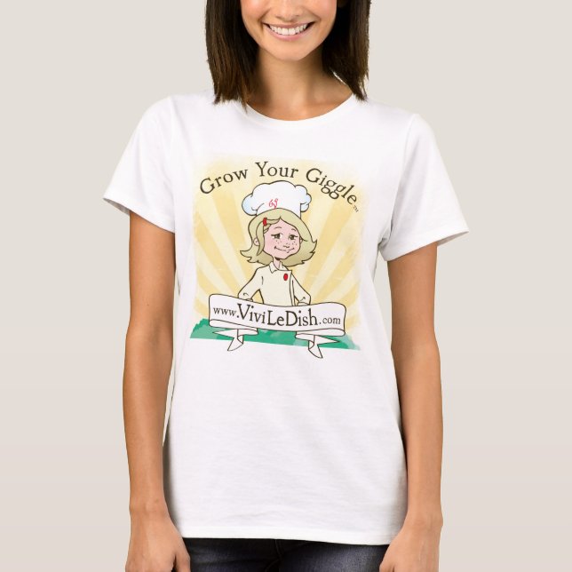 Camiseta Vivi la risita de LeDish™ crece su Giggle™ (Anverso)