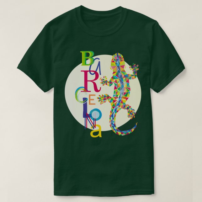 Camiseta Vivid Barcelona City Lizard (Diseño del anverso)