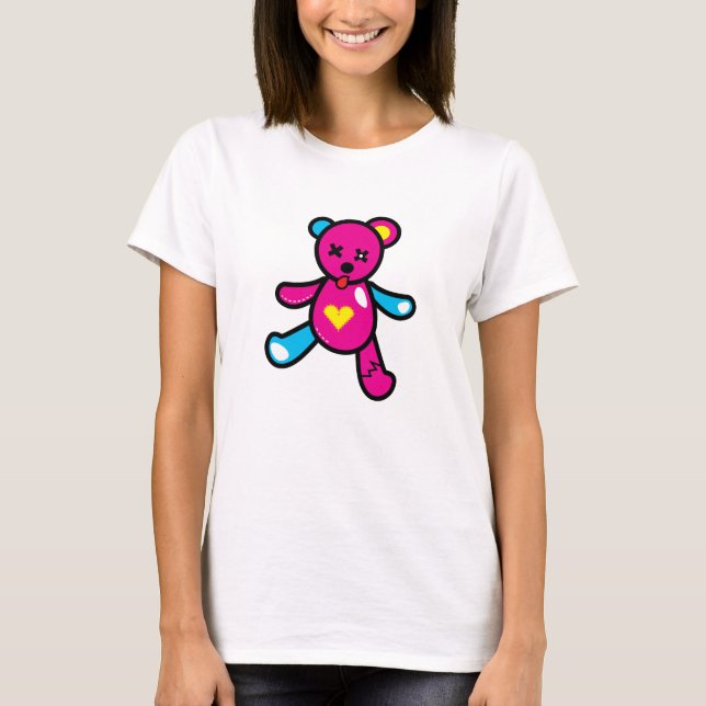Camiseta Vivid Bear Pink (Anverso)