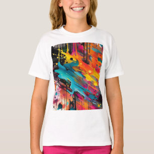 Camiseta Vivid Chaos Splash Graffiti