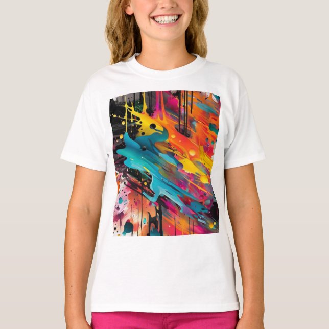 Camiseta Vivid Chaos Splash Graffiti (Anverso)