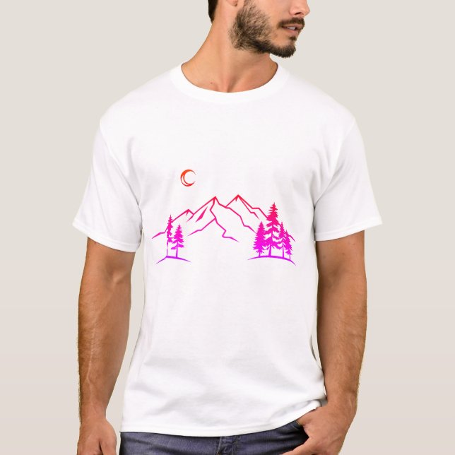 Camiseta Vivid Mountain Landscape T-Shirt (Anverso)