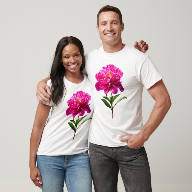 Camiseta Vivid Pink Peony (Unisexo)