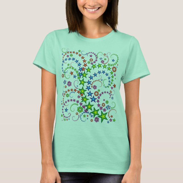 Camiseta vivid stars composition (Anverso)