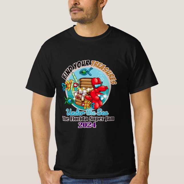 Camiseta Vivid Underlay (Negro) Mens Tee Shirt (Anverso)