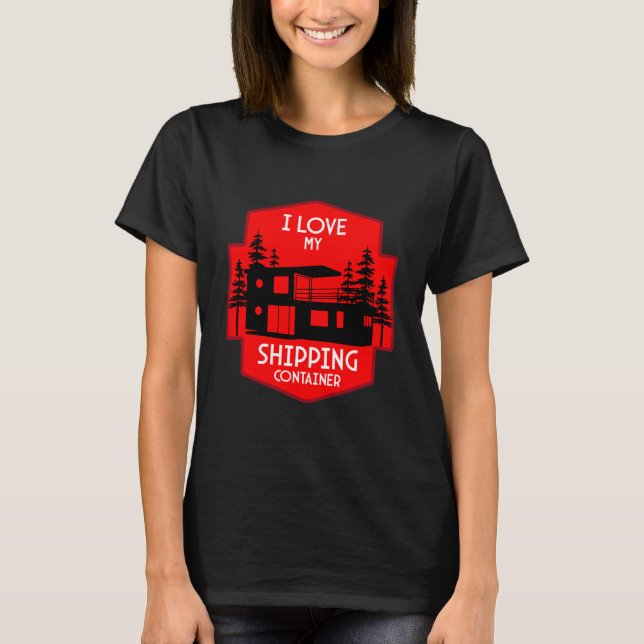 Camiseta Vivienda de contenedor de envío (Anverso)