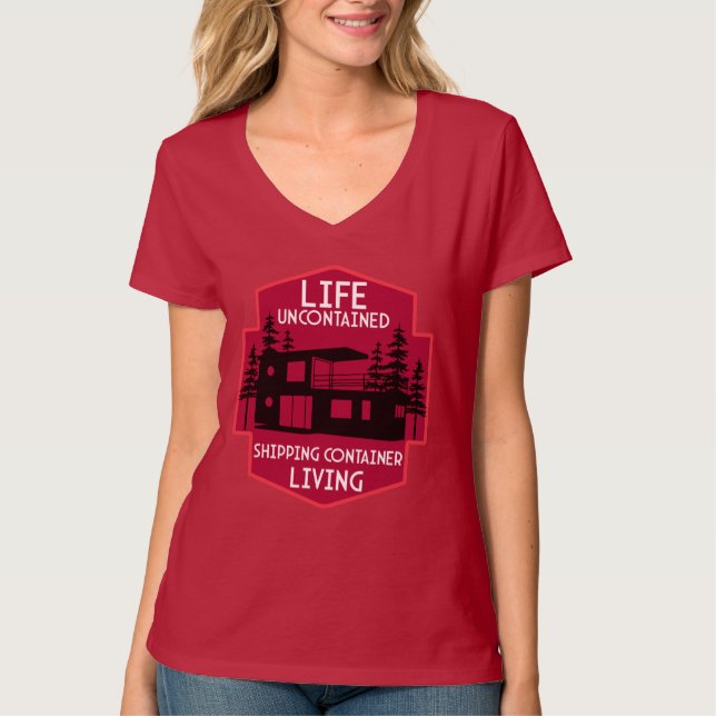 Camiseta Vivienda de contenedor de envío (Anverso)