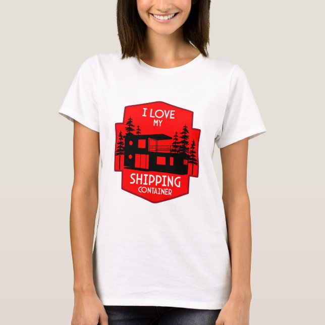 Camiseta Vivienda de contenedor de envío (Anverso)