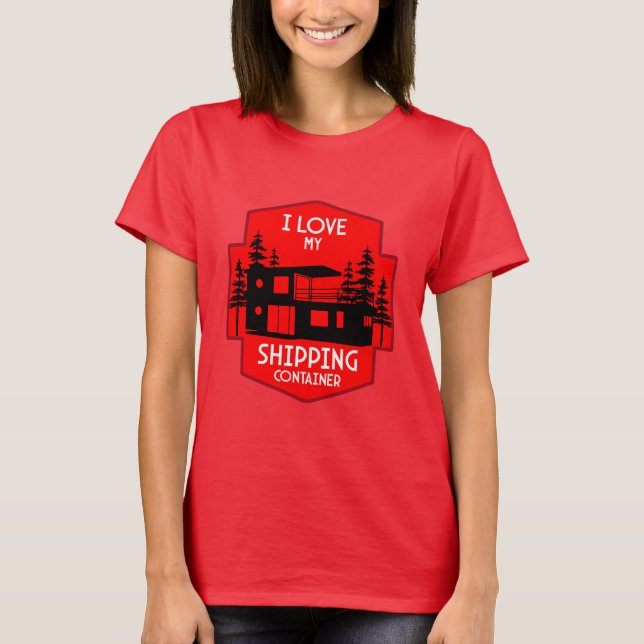 Camiseta Vivienda de contenedor de envío (Anverso)