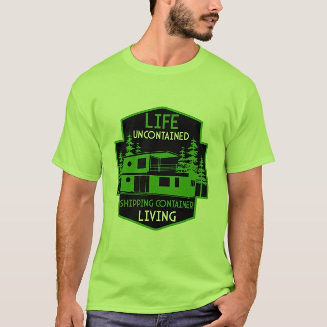 Camiseta Vivienda de contenedor de envío (Anverso)