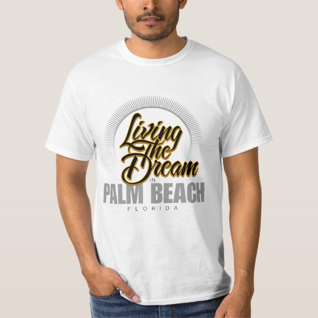 Camiseta Viviendo el sueño en Palm Beach (Anverso)