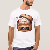 "Viviendo el sueño transmitido" Dim Sum gracioso