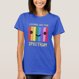Camiseta Viviendo en el espectro del autismo de diseño colo