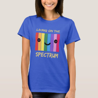 Camiseta Viviendo en el espectro del autismo de diseño colo