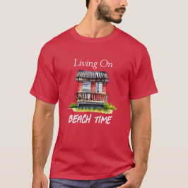 Camiseta Viviendo en el tiempo de la playa