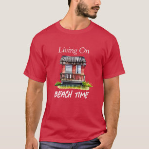 Camiseta Viviendo en el tiempo de la playa