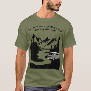 Camiseta Viviendo En Una Camioneta Por El Río Camping y