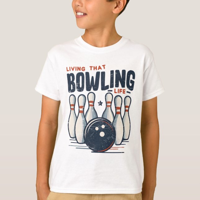 Camiseta Viviendo esa vida de boliche (Anverso)