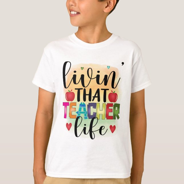 Camiseta Viviendo Esa Vida Del Profesor - Regalo Para Los M (Anverso)