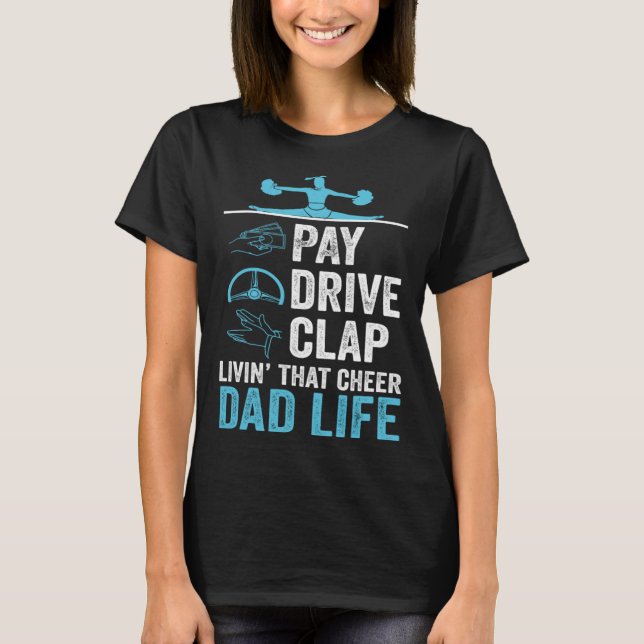 Camiseta Viviendo ese aplauso de la vida de papá rico (Anverso)