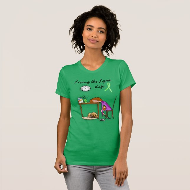 Camiseta Viviendo la Vida con Lyme (Anverso completo)