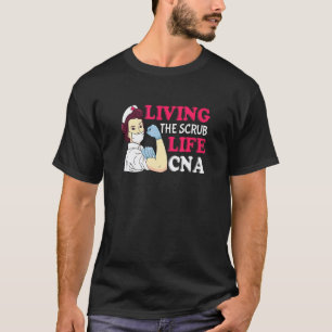 Camiseta Viviendo la vida de batas asistente de enfermería