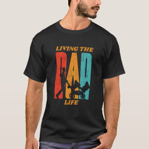 Camiseta Viviendo La Vida De Papá Nuevo Padre De Gemelos