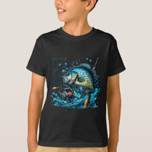 Camiseta Viviendo la vida real Amantes de la pesca de crapp