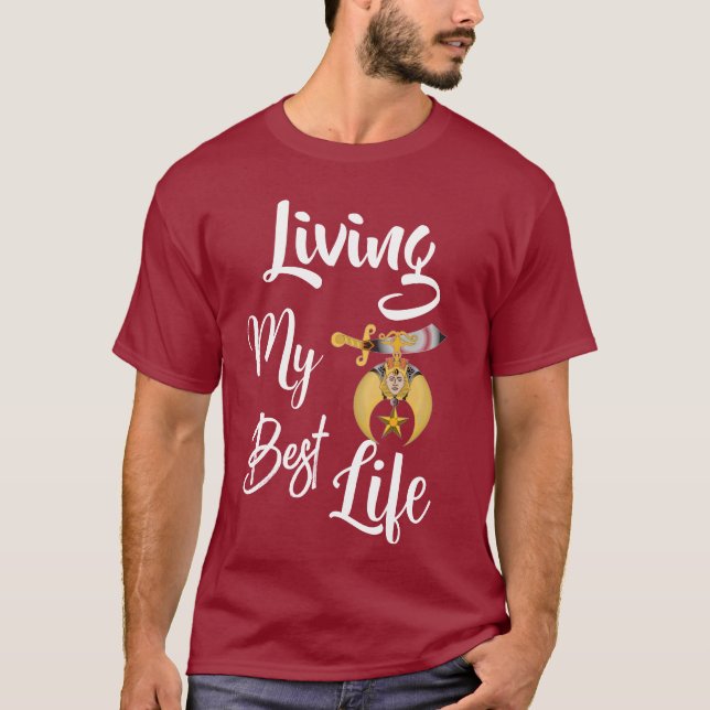 Camiseta Viviendo mi mejor vida (Anverso)